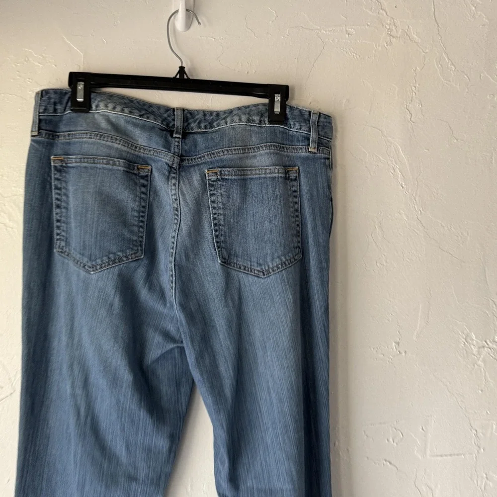 Eddie Bauer Jeans Y2k 12L Blue Bootcut Stretch Denim Five‎ Pocket Tall